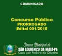 Câmara de São Lourenço da Mata prorroga validade de concurso público