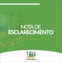 NOTA DE ESCLARECIMENTO