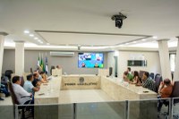 Parlamentares participam de reunião com a Caixa sobre programa de Financiamento à Infraestrutura e ao Saneamento