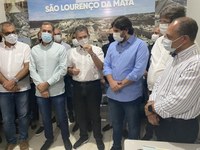 Vereadores acompanham anúncio de emendas federais para São Lourenço da Mata